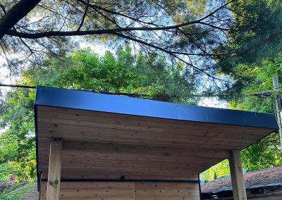 High-quality custom-built shed designed and crafted by Berner Landscape