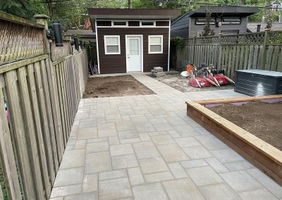 Custom yard shed designed and built by Berner Landscape
